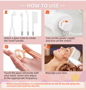 Machine à baguettes de thérapie faciale, appareil Portable haute fréquence, outils de beauté électriques tenue de visage, offre spéciale, - Product Image 5