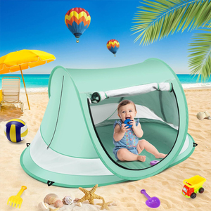 Carpa de Playa para Bebés, Portátil, Protección UV, Refugio Solar para Bebés y Niños Pequeños, Carpa de Juego para Playa y Jardín - Product Image 6