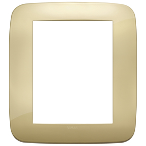 Vimar Gold Wall <b>Switch</b> Plate 18.5 Cm Length 2.2 Cm Height Square Design - Product Image 1