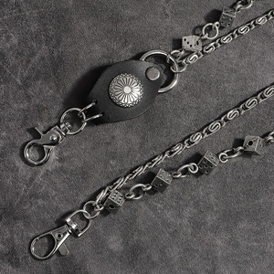 Nightclub Accessories Heavy Industry Punk Dance Dice Rivet Stitching Key Wallet Clasp <strong>Jeans</strong> Pants <strong>Chain</strong> Punk Style Pants <strong>Chain</strong> - Product Image 3