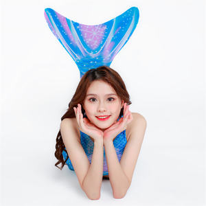 Maillot de bain personnalisé ODM à motif animal, costume de sirène féerique pour filles et enfants, anti-UV UPF 30 - Product Image 2