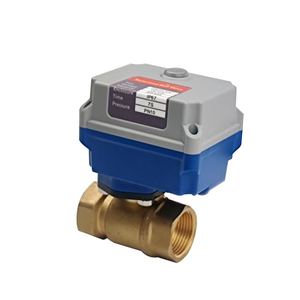 Vanne à bille motorisée électrique DN20 220 Volt Dispositif de contrôle de débit vertical à 2 voies personnalisable - Product Image 4