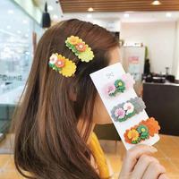 Pinces à Cheveux Crochet Faites Main en Gros avec Fleur de Marguerite pour Bébés et Petites Filles
