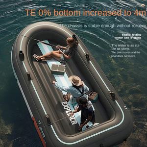 Gommone gommone barca d'assalto gommone ispessita in PVC per la pesca selvaggia alla deriva Hovercraft speciale da pesca pieghevole Hovercraft - Product Image 2