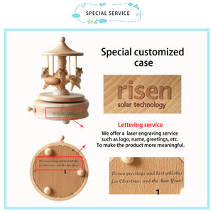 Custom universale del mondo 80 giorni regali decorazione carillon in legno per l'amico regalo - Product Image 4