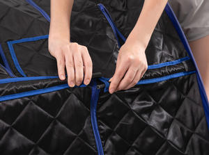 Sauna portatif une personne plein corps maison sauna à vapeur avec chapeau - Product Image 6