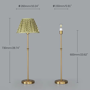 60CM Tall Iron LED <strong>Cordless</strong> Fabric Table <strong>Lamp</strong> Touch Remote Rechargeable Lampshade <strong>Floor</strong> <strong>Lamp</strong> E14 Wedding Events Decorations - Product Image 5