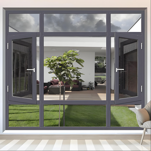 Tác động bão nhiệt phá vỡ kính hai lớp nghiêng và xoay cửa sổ nhôm thiết kế cửa sổ cao <span class=keywords><strong>8</strong></span> feet - Product Image 1