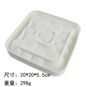 Cloud Pattern Mousse Silicone Cake Mold 200x200x55mm Baking Mold For French Pastry Bubble Fondant - Product Image 3