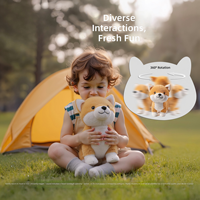 Jouet en peluche électrique pour enfants, chien réaliste qui aboie et saute, 31 cm-50 cm, unisexe pour bébés