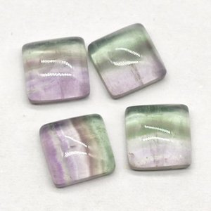 Cabochon de coupe carrée Fluorite 8mm pour la fabrication de bijoux - Product Image 3