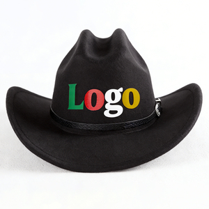 Chapeau de cowboy occidental avec broderie de logo personnalisée, impression par transfert thermique, impression 3D - Product Image 2