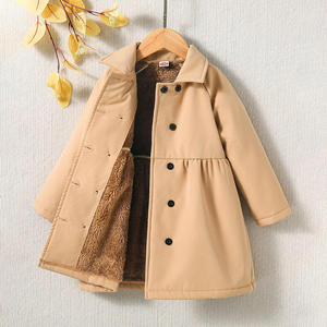 Abrigo Largo de Invierno 2026 para Niñas, Novedad en Ropa de Abrigo para Niños, Venta al por Mayor para Comercio Exterior, Tejido de Estambre con Relleno 100% Poliéster - Product Image 2