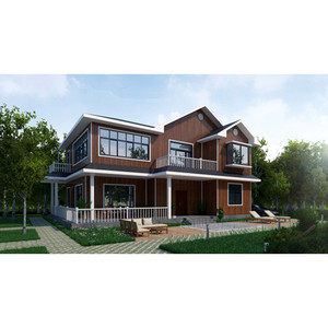 Casa de verano moderna de madera con estructura tratada a presión natural, fácil de montar para vivir al aire libre - Product Image 4