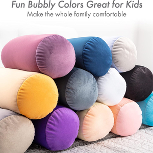 Almohada cilíndrica ligera personalizada con microperlas para el <span class=keywords><strong>cuello</strong></span>, que brinda suavidad <span class=keywords><strong>al</strong></span> cuerpo, cabeza, <span class=keywords><strong>cuello</strong></span> y hombros, sin <span class=keywords><strong>dolor</strong></span>, para descansar, relajarse y dormir. - Product Image 6