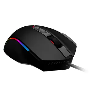 Aikunขายส่งปรับความเร็วDPI Ergonomic 7200DPIแบบมีสายSouris De Jeu RGB Gamingเมาส์ซอฟต์แวร์