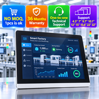 Module d'affichage LCD 7'' M007 Modbus Rtu Tcp, panneau HMI, interface homme-machine pour le contrôle HVAC avec RS485 RS422 multi-touch