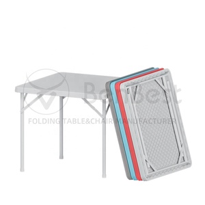 Benjia-mesa de comedor plegable de plástico para exteriores, restaurante cuadrado, color blanco, 86cm, precio de fábrica - Product Image 3