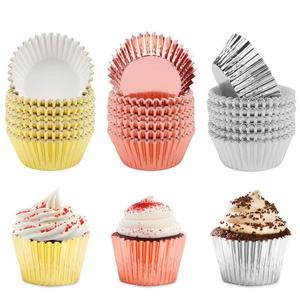 Latest Colorful Aluminum Foil Baking Cake Cup Mini Rose Gold Foil <strong>Cupcake</strong> Wrappers <strong>Cases</strong> - Product Image 2