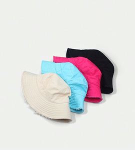 Sombrero de Pescador Rosa con Borde de Peluche, Lavable, para Verano, Playa, Esquí, con Protección Solar y Logotipo Personalizado - Product Image 6