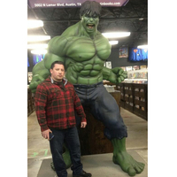 Figure résine décoration intérieure célèbre super-héros film figurine homme Muscle fibre de verre taille réelle Hulk résine Statue