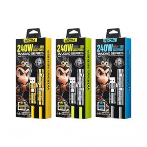 Cavo di Ricarica Rapida 4 <span class=keywords><strong>in</strong></span> 1 Tipo <span class=keywords><strong>C</strong></span> da 240W, Alta Potenza fino a 240W, Ricarica Veloce per Telefoni Cellulari, Laptop e Tablet, Stabile - Product Image 1