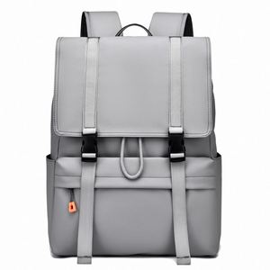 Mochila de lona de gran capacidad adecuada para hombres y mujeres, bolso de viaje, mochila escolar para secundaria y preparatoria. - Product Image 2