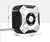 Télémètre laser industriel 131,2 pieds/40 m de portée, matériau en alliage, précision de 2 mm, charge USB, écran LCD numérique, rouge