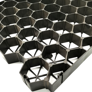 Système de pavés en plastique vert et noir pour gazon épais, grille de protection pour gravier, allées, parkings, fermes équestres et <span class=keywords><strong>béton</strong></span> - Product Image 1