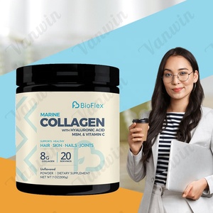 Polvo de colágeno marino de calidad superior superventas con vitamina C Producto de belleza para el cuidado de la piel Soporte para la salud de las articulaciones - Product Image 1