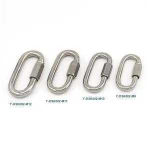 Quicklink Manual Lock Connection Gesp Rvs Ring Carabiner Clip Messing En Ijzeren Klimhardware Haak