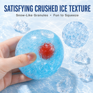 Bola de juguete sensorial transparente de hielo triturado con inserto de fruta, hecha a mano, para regalos y venta al por mayor - Product Image 2