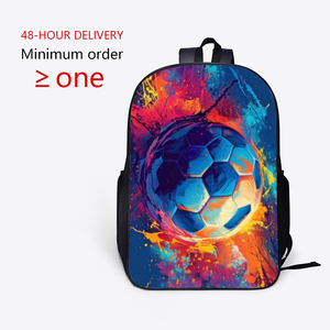 Pedido Mínimo 1 Pieza, Mochila Unisex de Poliéster con Estampado de Dibujos Animados y Cierre de Cremallera, Tamaño 17 Pulgadas para Estudiantes de Primaria y Secundaria, Adolescentes - Product Image 2