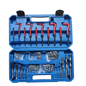 Kit de réparation de filetages 131 pièces, jeu d'inserts de filetage métriques, outil de réparation automobile, extracteur de vis en acier - Product Image 1