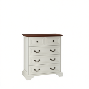 ตู้เสื้อผ้า 5 ลิ้นชัก สีขาว รุ่น D0100XUXL2W สำหรับเก็บของในห้องนอน - Product Image 1