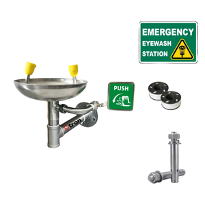 Estación de Lavaojos de Emergencia Montada en la Pared, Acero Inoxidable 304 con Revestimiento ABS, para Uso en Laboratorios e Industrias - Product Image 5