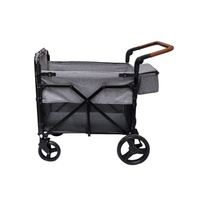 Chariot pliable pour animaux de compagnie à 4 roues PC26, fabriqué en Chine, stable, grande capacité, chariot pour chien, poussette portable pour animaux de compagnie pour l'extérieur