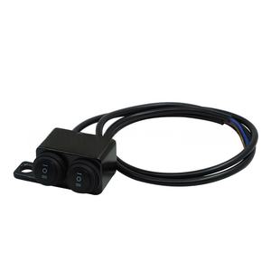 Pièces de moto, support de rétroviseur de moto en alliage d'aluminium, interrupteur double trois positions, interrupteur de puissance pour phare et projecteur, faisceau bas/loin - Product Image 2