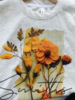 Ensemble Fille Été 2026 Jaune Imprimé Lettres Haut Manches Courtes Jupe Plissée Paillettes Deux Pièces Anti-Plis Style Coréen Coton