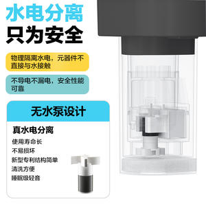 Fontaine à eau intelligente rechargeable en acier inoxydable pour animaux de compagnie, ronde, 1200g, détachable, pour chiens et chats, fabriquée par des fabricants d'articles pour animaux. - Product Image 3