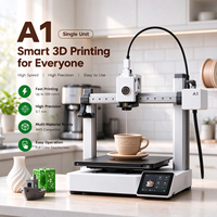 Printer 3D Silent A1 Combo Internasional Terbuka Kunci (Unlocked) Dual Extruder Auto Leveling WiFi Mudah Kontrol Perangkat Lunak Cerdas Harga Tinggi