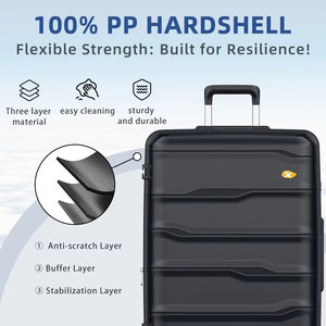 MGB High Quality 20 Inch PC Material <strong>Suitcase</strong> Modern Design with Spinner Caster Lightweight for Travel and Vacation - Product Image 3