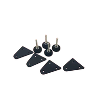Accessoires d'assemblage de cockpit Sim Racing Plaque de connexion en métal pour fixer les pieds de la connexion de la tasse de pied du cockpit sim racing