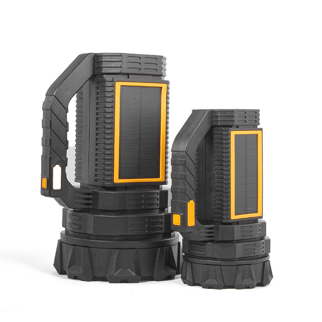 High-brightness and Long-range Multifunctional Portable Lamp Solar Charging Portable Battery Life Exploration Work Lamp