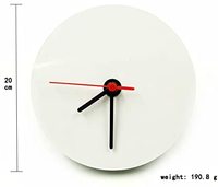 Jam Dinding Kayu 20cm Desain Kustom Sublimasi, Jam Tangan Fashion, DIY Ruang Tamu