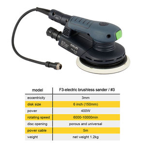 <span class=keywords><strong>Levigatrice</strong></span> Orbitale Elettrica Senza Spazzole 400W 6 Pollici 150mm <span class=keywords><strong>Levigatrice</strong></span> <span class=keywords><strong>Eccentrica</strong></span> Lucidatrice Senza Polvere per Auto Legno Metallo - Product Image 3