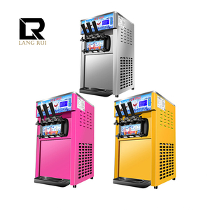 Precio barato comercial automático uso en el hogar tres sabores servicio suave máquina para hacer helados Mesa mejor precio para la venta - Product Image 1