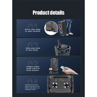 Harga Murah Promo Panas Lampu RGB Lengkap Speaker Sistem Suara Karaoke Outdoor