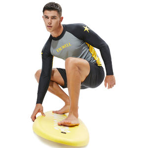 Maillot de bain à manches longues pour hommes, protection solaire, T-shirt de plage, <span class=keywords><strong>surf</strong></span>, flottant, costume de plongée, respirant, nouvelle collection - Product Image 4