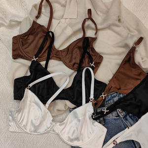 Новый комплект женского нижнего белья в французском стиле с леопардовым принтом, разноцветный, летний, тонкий, сексуальный, для большой груди, с эффектом поддержки и предотвращения провисания - Product Image 4